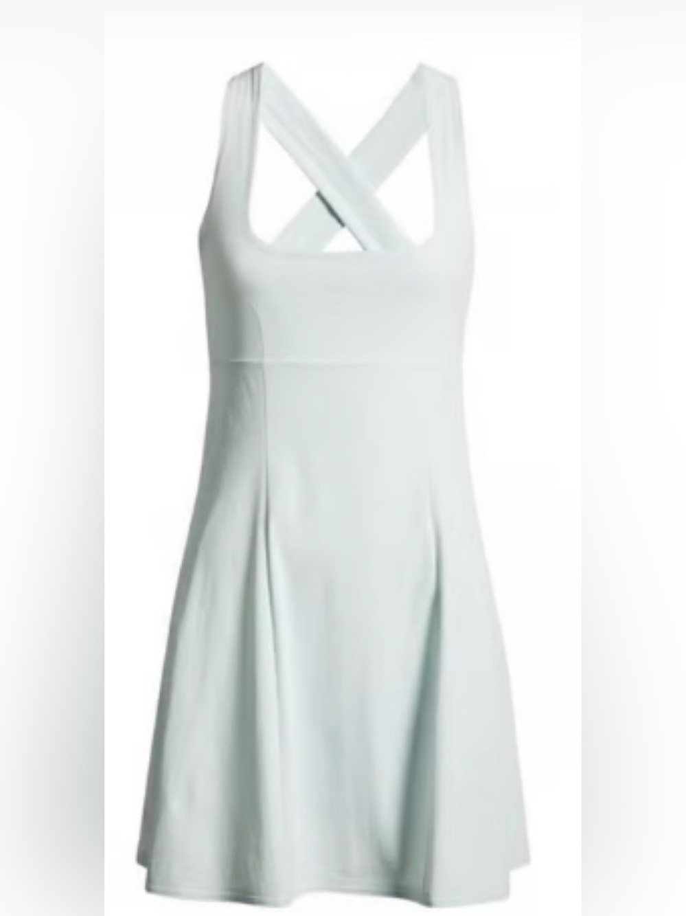 Women's Cross-Back Outdoor Voices Exercise Dress in Light Blue